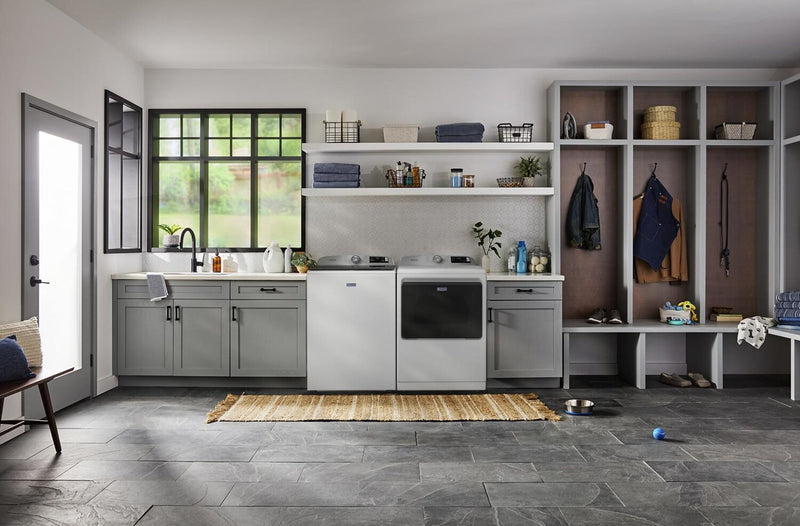 Laveuse à chargement par le haut Animal Pet Pro de 6,0 pi3 et sécheuse à gaz de 7,4 pi3 de Maytag - blanches - MATL72GW