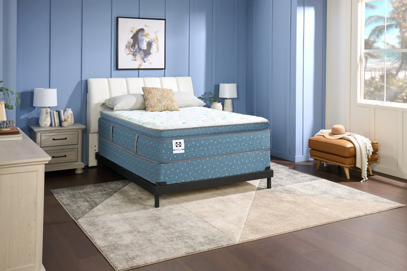 Matelas Euro-plateau épais Paradiso Resort Luxury Posturepedic Crown Jewel de Sealy pour grand lit