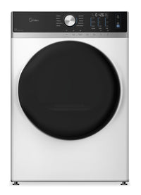 Sécheuse Midea de 8,0 pi3 avec culbutage et Steam Care - blanche - MLHE52S7AWW