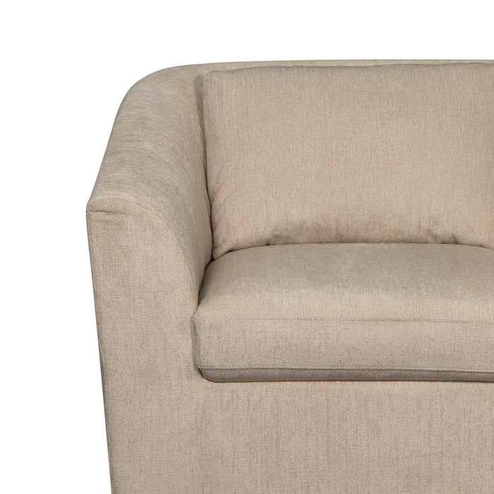 Sofa sectionnel Envy 3 pièces en tissu de chenille - beige amande