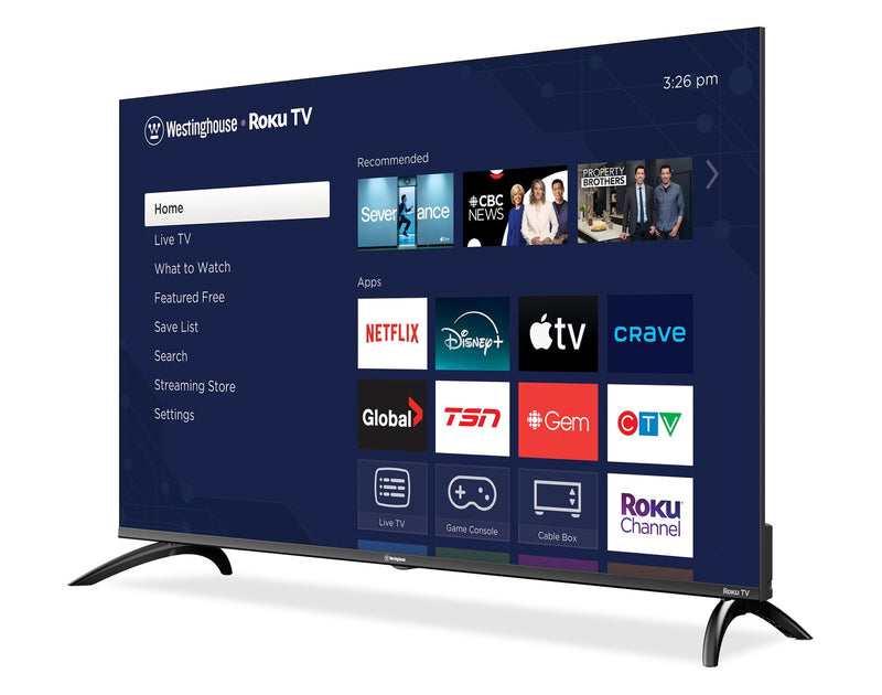 Téléviseur intelligent QLED Westinghouse UHD 4K de 50 po avec Roku TV (WR50QC5500) - modèle 2025