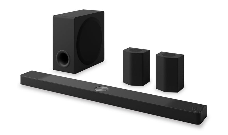 Barre de son LG à 9.1.5 canaux avec Bluetooth, Dolby AtmosMD, DTS:X, haut-parleurs arrière sans fil et caisson d’extrêmes graves (S95TR.DCANLLK)