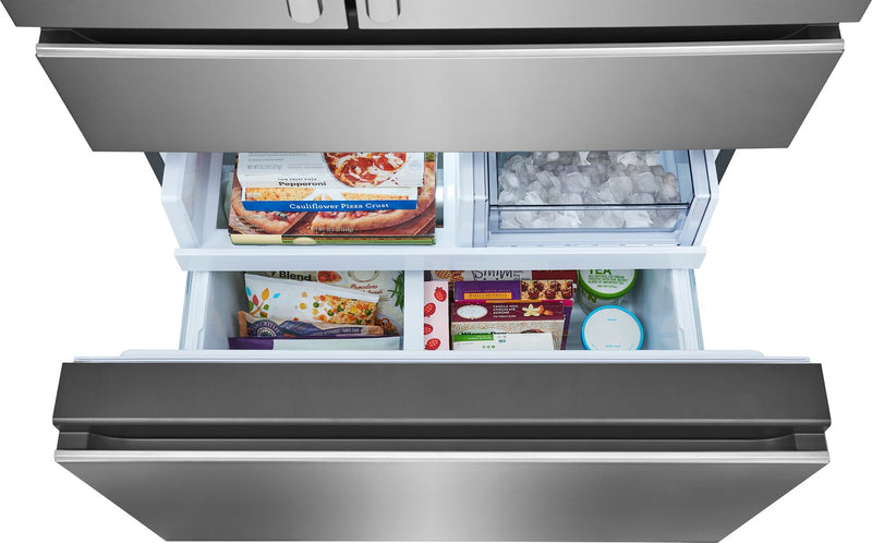 Réfrigérateur 4 portes Frigidaire Professional de 21 pi3 de profondeur comptoir à portes françaises - PRMC2290BF