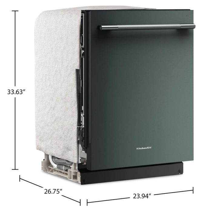 Lave-vaisselle KitchenAid de 24 po et de 44 dBA avec troisième panier 360° Max JetsMC - genièvre - KDTS424SJP