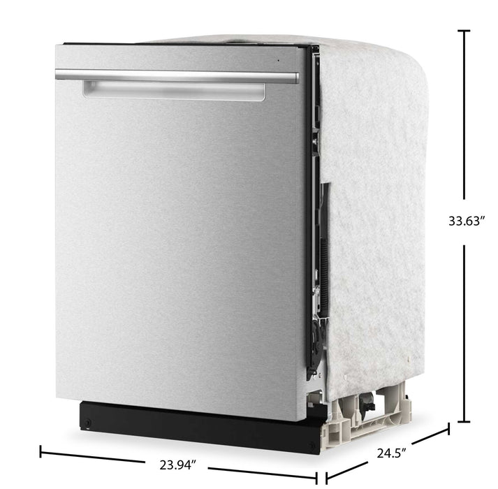 Lave-vaisselle Whirlpool de 24 po avec commandes sur le dessus - acier inoxydable résistant aux traces de doigts - WDPS8024SZ