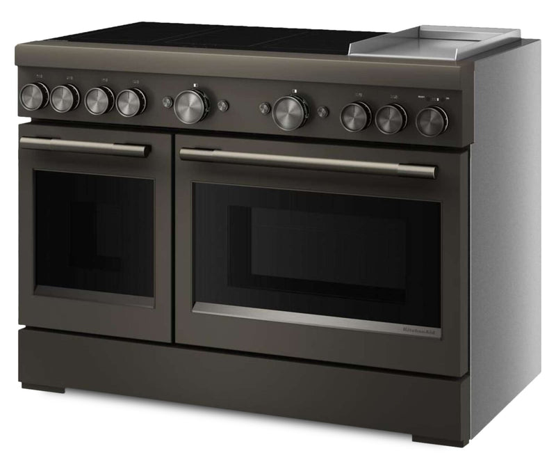 Cuisinière à induction amovible KitchenAid de 6,3 pi³ avec plaque chauffante - minerai noir - KFID948SBE