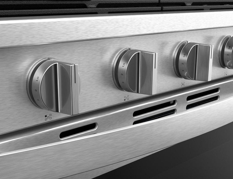 Cuisinière intelligente à gaz Whirlpool de 5 pi³ avec friture à air et autonettoyage - acier inoxydable - WFGS7530RZ