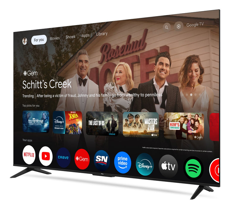 Téléviseur intelligent TCL S45K UHD 4K de 65 po avec Google TVMC