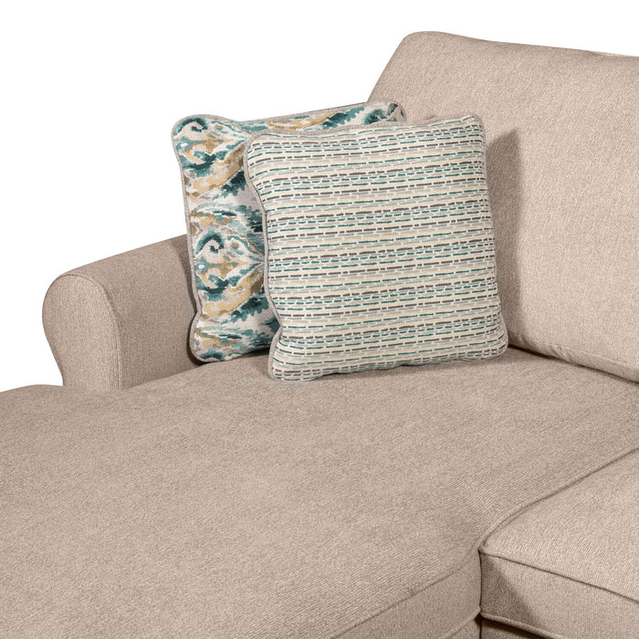 Sofa-lit sectionnel enveloppant de droite Haven de Scott Living 3 pièces en tissu de chenille avec rangement - taupe