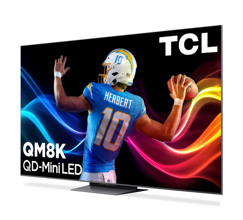 Téléviseur intelligent QLED Mini DEL QD TCL QM8K UHD 4K de 85 po avec Google TVMC (85QM8K) - modèle 2025
