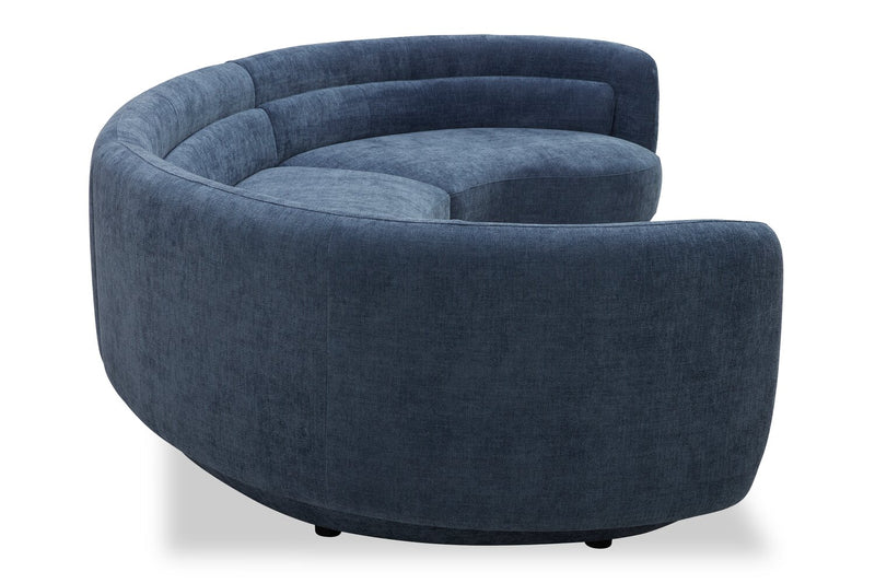 Sofa sectionnel Davvero 3 pièces - bleu marine 