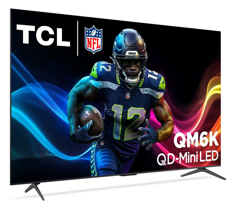Téléviseur intelligent QLED TCL QM6K UHD 4K de 65 po avec Google TVMC et mini DEL QD (65QM6K)