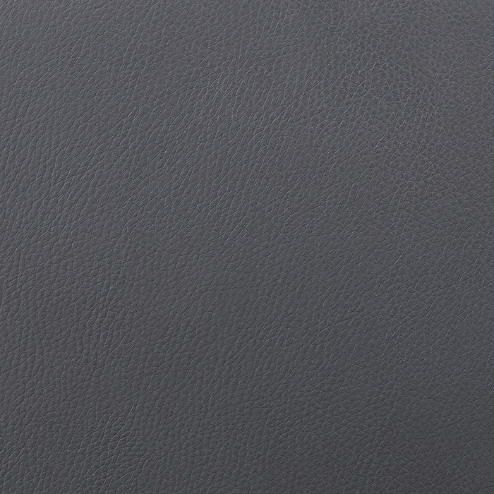 Tabouret bar Odin en tissu de cuir végétalien et en métal avec siège pivotant et réglable - gris