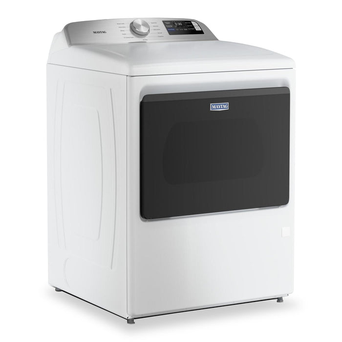 Sécheuse à gaz Maytag de 7,4 pi3 avec détection d’humidité avancée - blanche - MGD6205RW