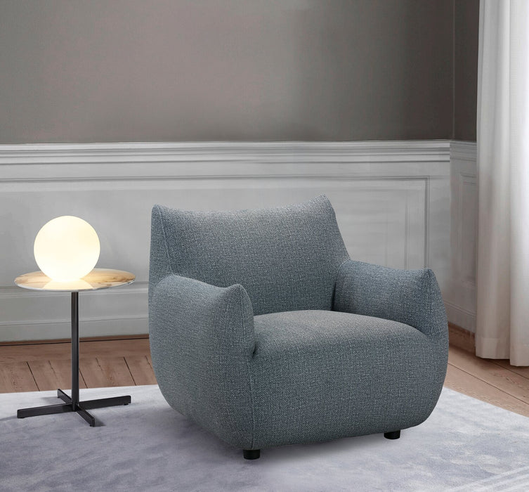 Fauteuil d’appoint Luna 35,4 po en tissu - gris