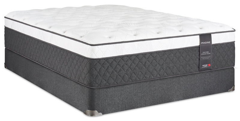 Ensemble matelas moelleux à Euro-plateau Encore Imagine de Springwall pour lit double 