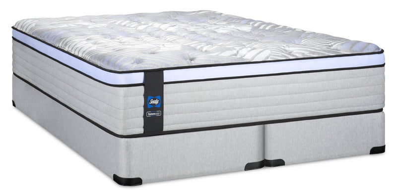 Ensemble matelas moelleux à Euro-plateau Strasbourg PosturepedicMD de série 800 de Sealy pour très grand lit