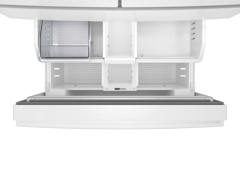 Réfrigérateur Whirlpool de 36 po et de 30 pi3 à portes françaises - blanc - WRMF3336SW