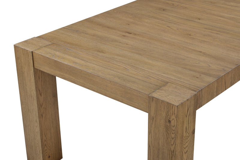 Table de salle à manger Lotus de 82 po (L) en bois - naturelle