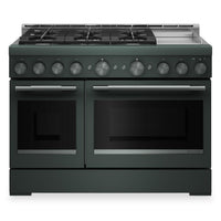 Cuisinière à gaz KitchenAid de 6,3 pi³ de style commercial à 6 brûleurs - genièvre - KFGD948SJP