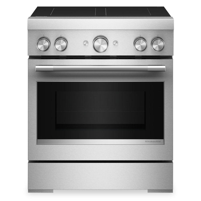 Cuisinière KitchenAid de 4,1 pi3 et de 30 po à convection avec friture à air sans préchauffage - acier inoxydable - KFIS930SSS