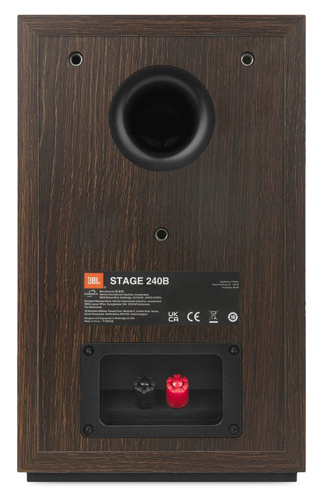 Paire de haut-parleurs d’étagère JBL Stage 240B de 4,5 po avec conception à 2 voies (JBL240BBLK)