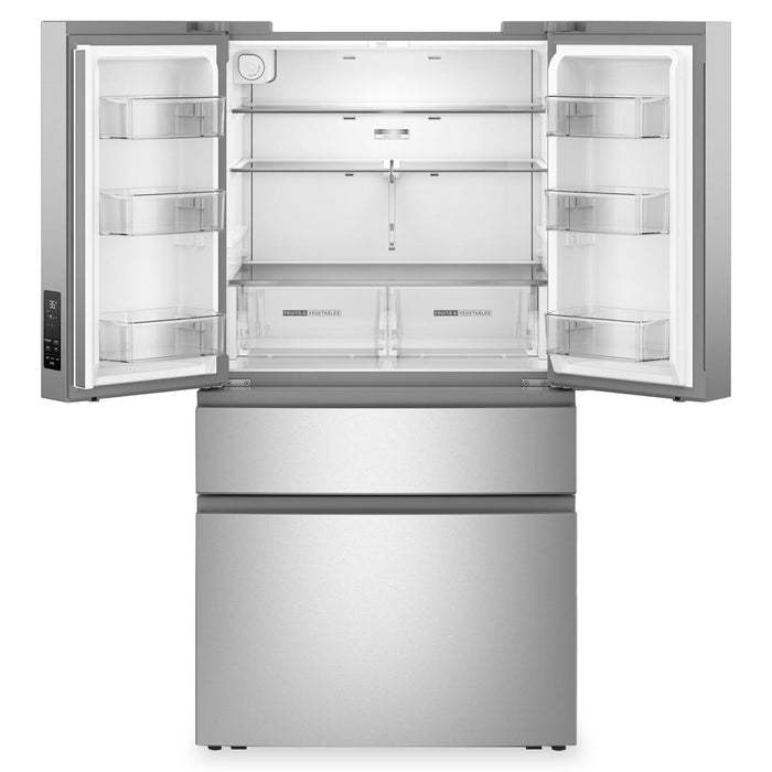 Réfrigérateur Whirlpool de 30 pi3 et de 36 po à portes françaises - acier inoxydable résistant aux traces de doigts - WRMF3336SZ