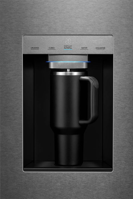 Réfrigérateur Midea de 28,9 pi³ et de 36 po à portes françaises avec distributeur automatique OneTouch AutoFillMC -  MRF29D9BST
