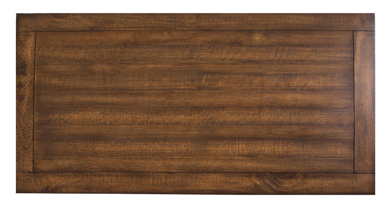 Table à café traditionnelle Hanson de 50 po en pin avec dessus relevable - muscade grillée