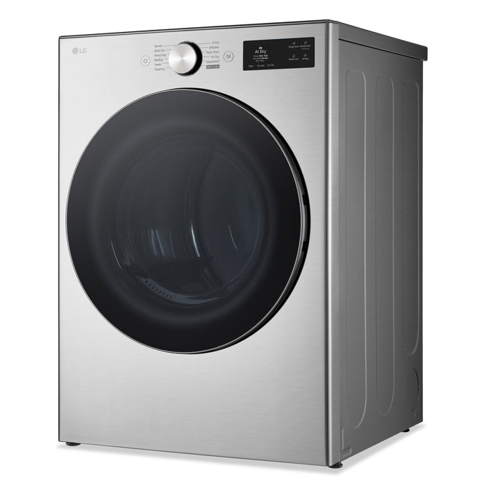 Sécheuse électrique intelligente LG à chargement frontal de 7,4 pi3 avec AI Sensor DryMC - acier graphite -  DLEX5800V