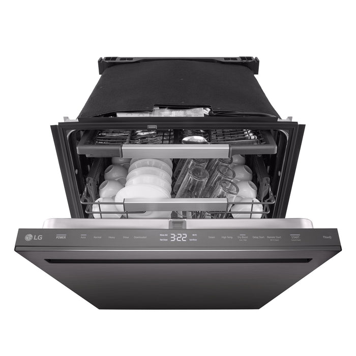 Lave-vaisselle encastré LG à 44 dBA de 24 po avec commandes sur le dessus et QuadWashMD Pro - acier inoxydable - LDNPM654D