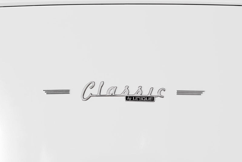Réfrigérateur Classic Rétro d’Unique de 24 po et de 11 pi3 à congélateur supérieur - blanc guimauve - UNQ-310L W TM