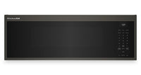  Four à micro-ondes à hotte intégrée intelligent à profil bas KitchenAid de 1,1 pi3 - minerai noir -  YKMML550RBE
