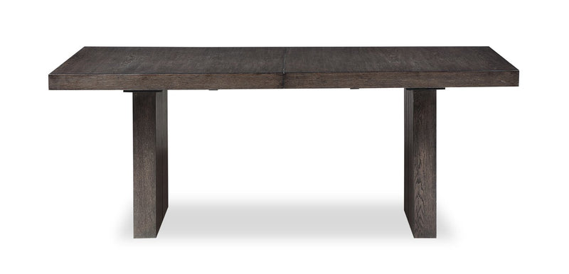 Table de salle à manger Zelda de 78 po à 96 po (L) avec base piédestal - brun espresso