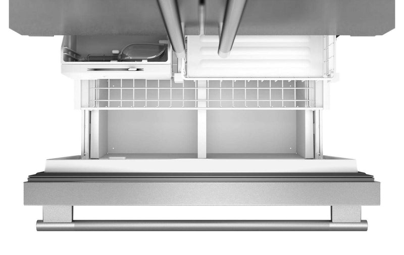 Réfrigérateur KitchenAid de 22 pi³ à portes françaises - acier inoxydable PrintShieldMC - KRFC136TPS