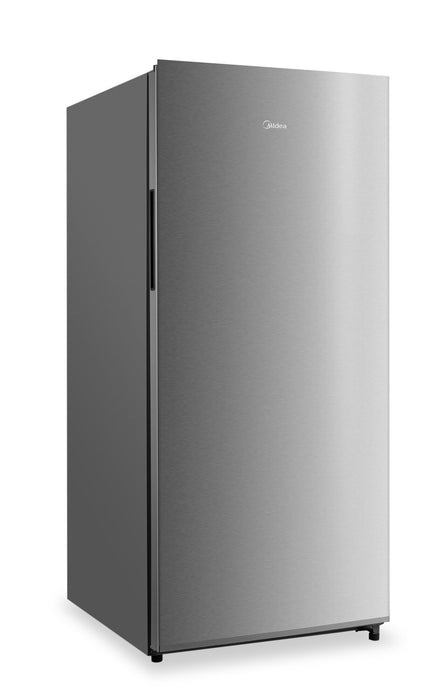 Appareil vertical 2 en 1 Midea de 21 pi3 convertible en réfrigérateur ou congélateur - acier inoxydable - MRU21B6ASL