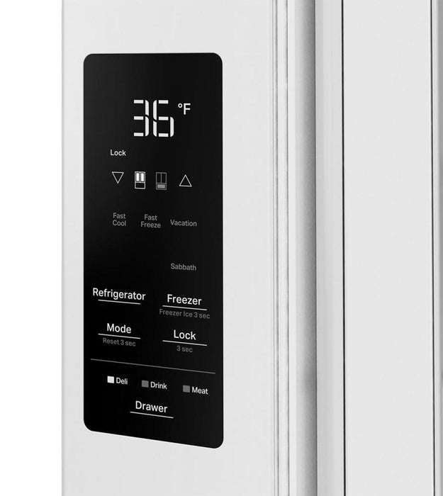 Réfrigérateur Whirlpool de 36 po et de 30 pi3 à portes françaises - blanc - WRMF3336SW