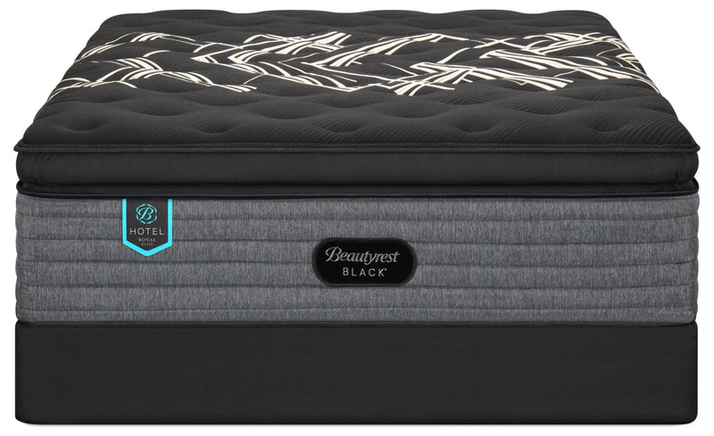 Ensemble matelas à Euro-plateau épais moelleux Royal Suite de série Hotel de Beautyrest BlackMD pour grand lit