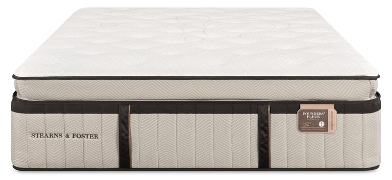Matelas luxueux à Euro-plateau épais Swansea de Stearns & Foster pour lit double