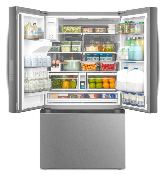 Réfrigérateur Midea de 28,9 pi³ et de 36 po à portes françaises avec distributeur automatique OneTouch AutoFillMC -  MRF29D9BST