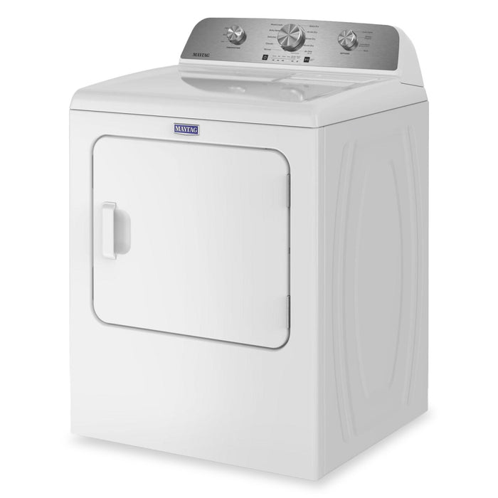 Laveuse à chargement par le haut 4,8 pi3 et sécheuse à gaz 7,0 pi3 avec option de prévention des plis de Maytag - blanches 