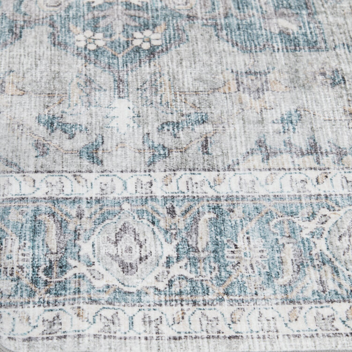 Carpette Melis grise lavable - 5 pi x 7 pi