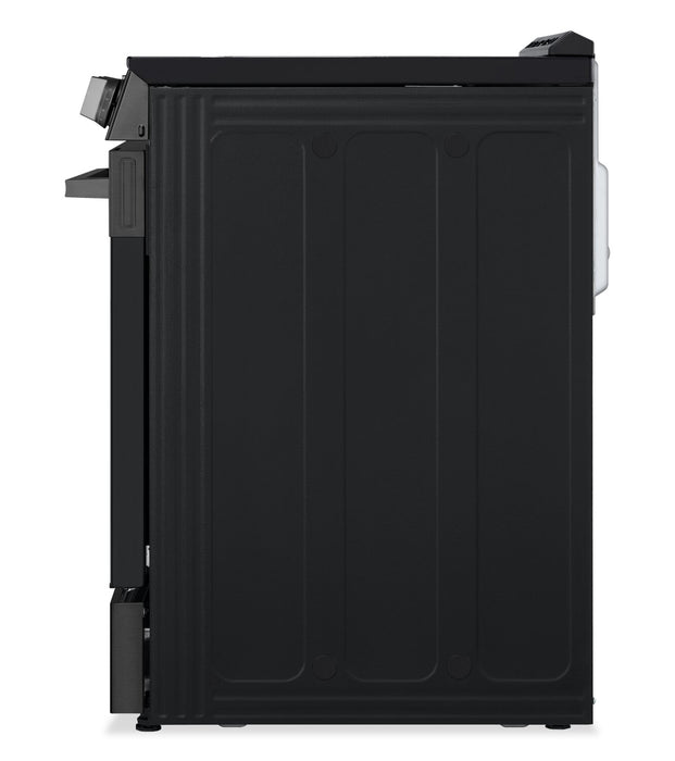 Cuisinière intelligente électrique LG de 6,3 pi3 avec friture à air - acier inoxydable noir - LSEL6333ZE 