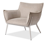Fauteuil d’appoint Tori de 32,68 po en tissu avec armature en métal - sable