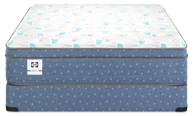 Ensemble Matelas à Euro-plateau Mykonos Resort Luxury Posturepedic Crown Jewel de Sealy pour lit double