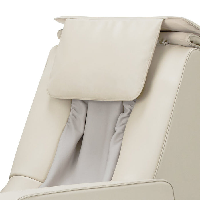 Fauteuil de massage complet Real ProMC de Panasonic en cuir synthétique de qualité supérieure - blanc