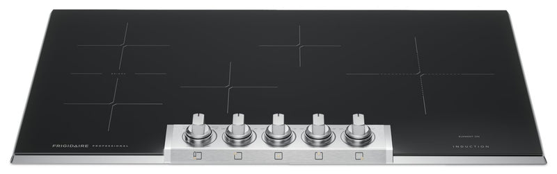Surface de cuisson à induction Frigidaire Professional de 36 po à 5 brûleurs - acier inoxydable - PCCI3680AF