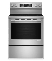 Cuisinière électrique KitchenAid de 5,3 pi3 et de 30 po avec modes de cuisson par convection - YKFES330TPS