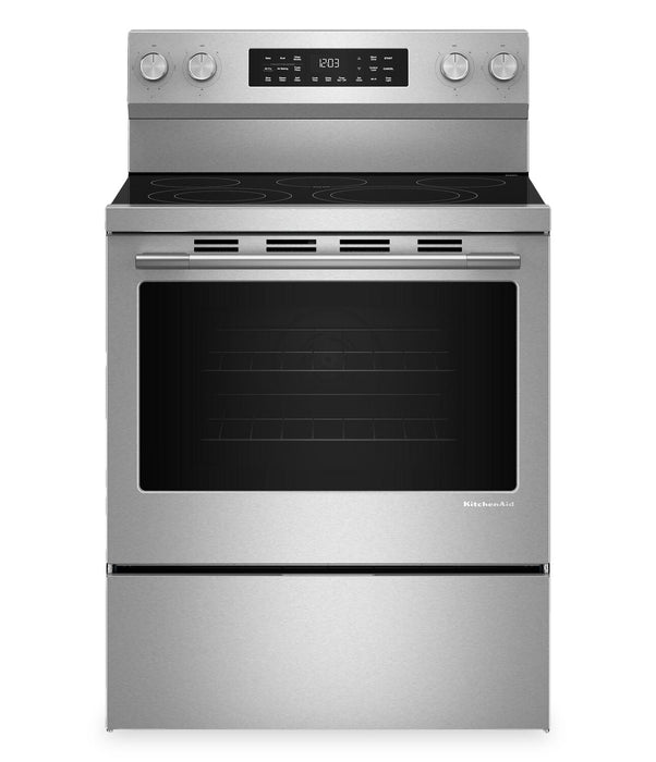 Cuisinière électrique KitchenAid de 5,3 pi3 et de 30 po avec modes de cuisson par convection - YKFES330TPS