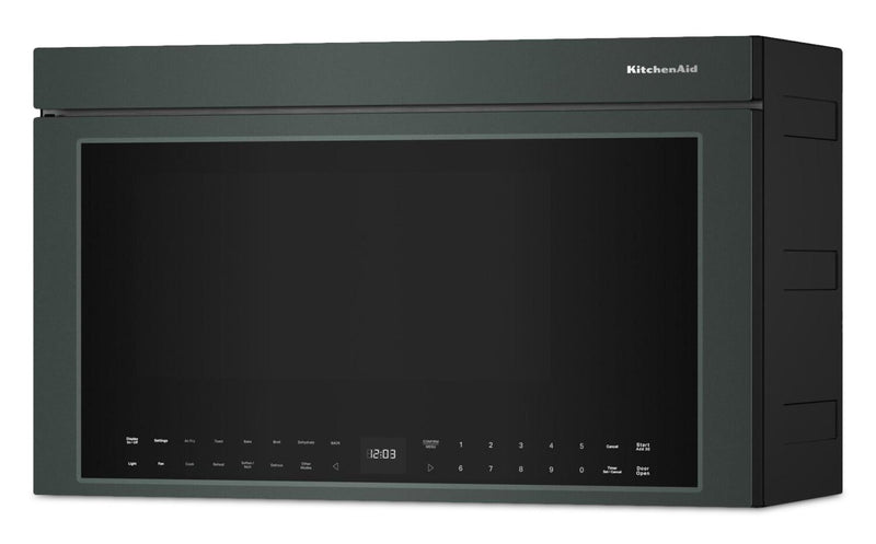 Four à micro-ondes à hotte intégrée intelligent multifonctionnel KitchenAid à installation affleurée - Genévrier  - YKMMF730PJP